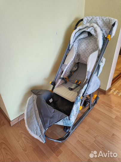 Детские санки коляска новые