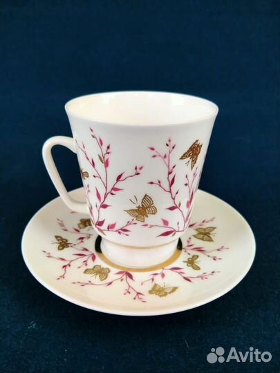 Кофейная пара Золотые бабочки лфз