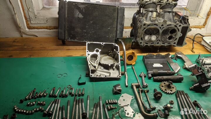 Сцепление кпп ГБЦ Kawasaki ER-6F (Ninja 650R)