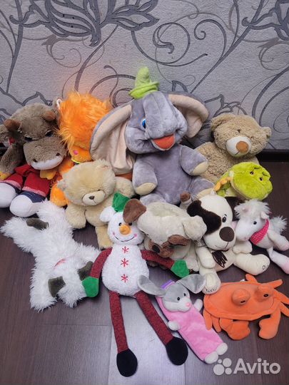 Большой пакет мягких игрушек