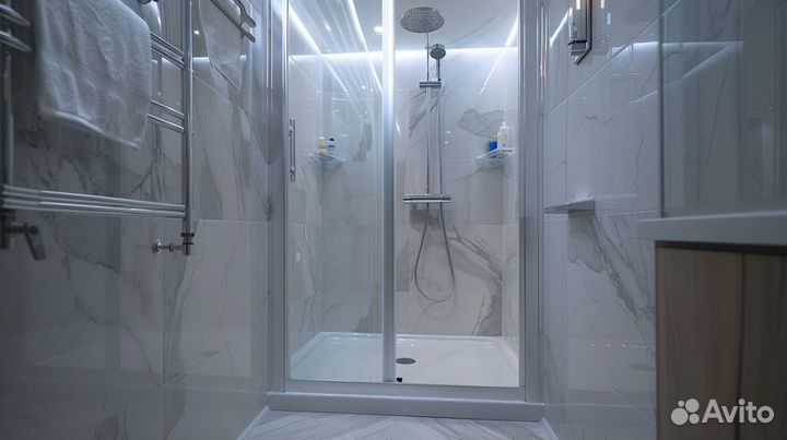 Душевая кабина из стекла