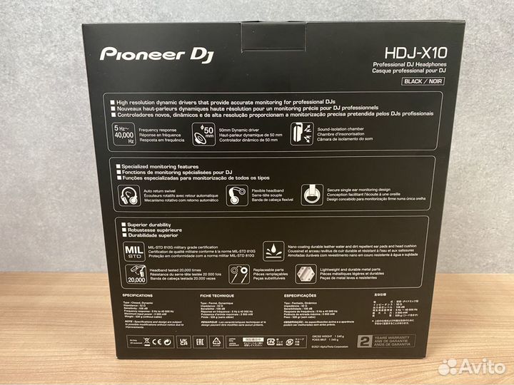 Pioneer HDJ-X10, черный HDJ-X10-K-u1