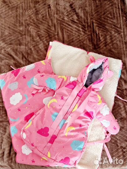Комбенизон + конверт для девочки 74см