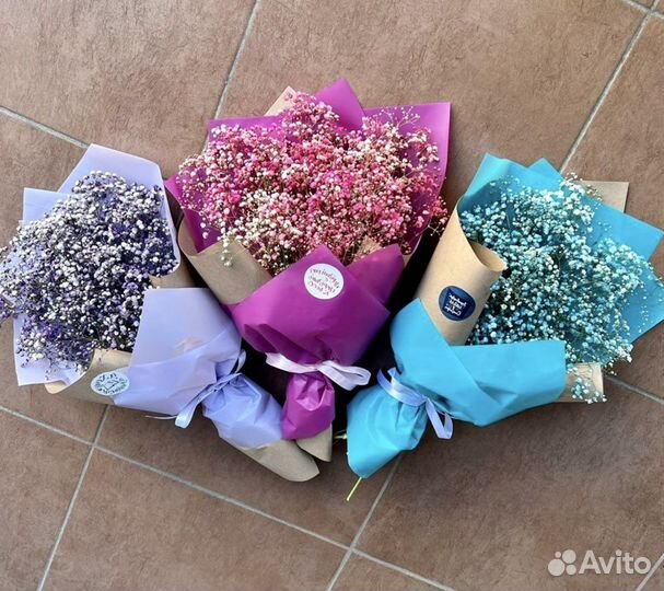 Букет из гипсофилы