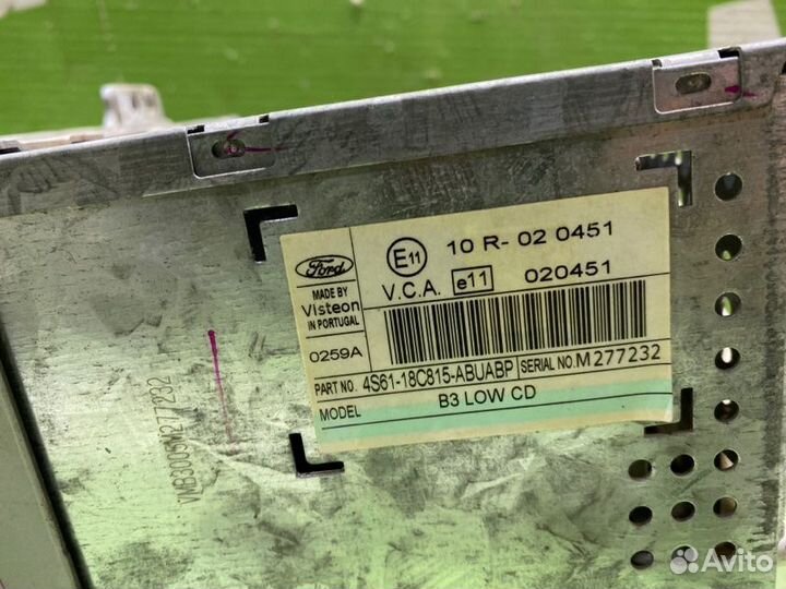 Магнитола Ford Fusion JU fyjb 2005