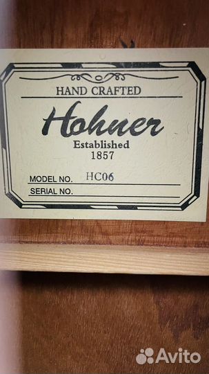 Гитара Hohner hc 06