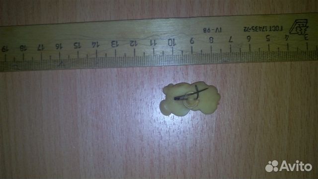 Значок красивый Мишка Олимпийский СССР Б/У