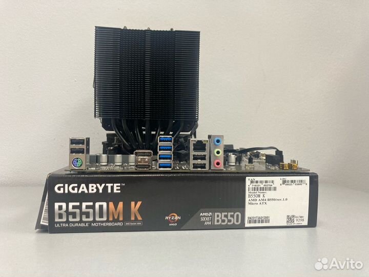 Комплект Ryzen 5 5600G 3.9 ггц/gigabyte B550M K/16