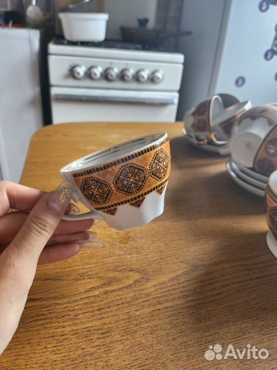 Чайный сервиз фарфор деколь