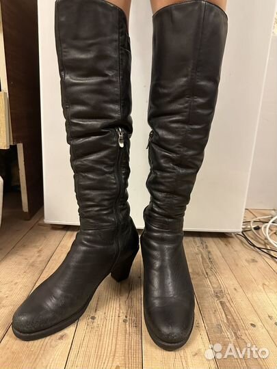 Сапоги зимние натуральная кожа 40
