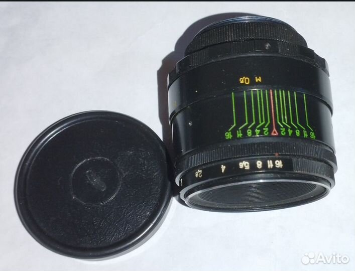 Объектив Гелиос-44-2 и переходник М42 для Canon