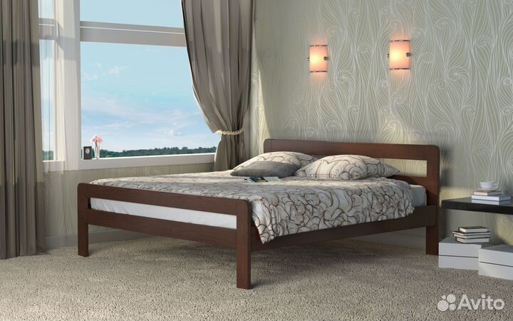 Кровать массив двуспальная