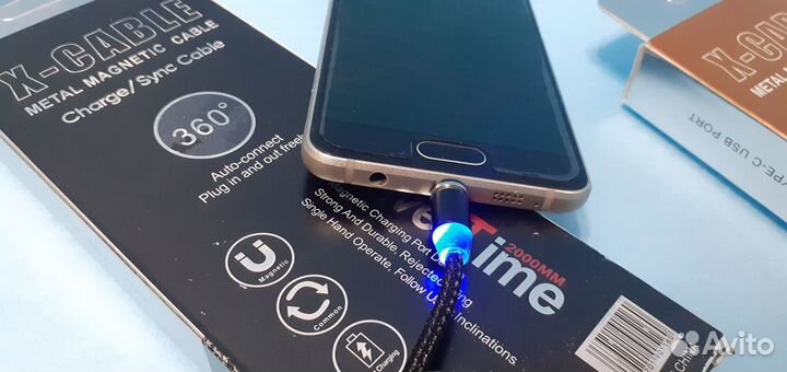 Магнитный кабель для всех microUSB lightning TypeC