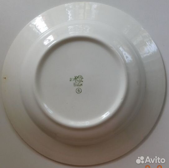 Большая фарфоровая тарелка Олимпийский мишка Буди