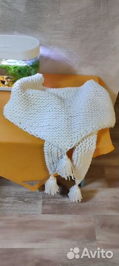 Шарф шерстяной женский, бактус (шаль)