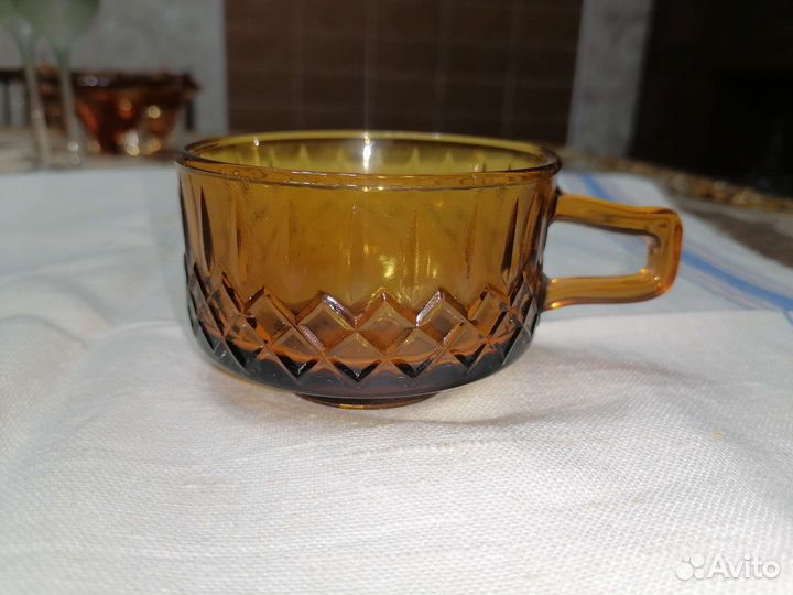 Кружка пивная, резное стекло СССР