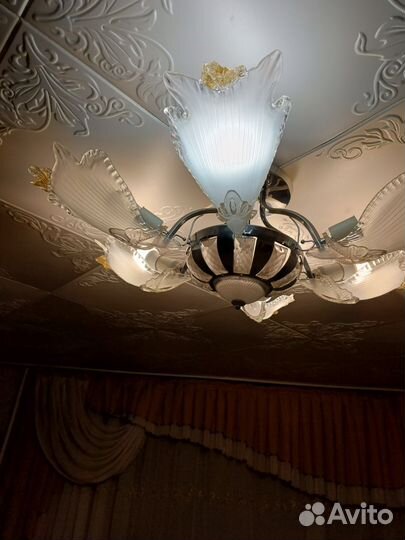 Люстра потолочная бу