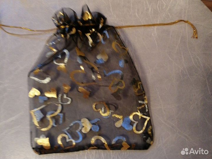 Мешочек подарочный, сердечками