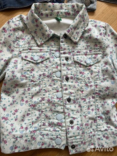 Джинсовая куртка 110 116 для девочек