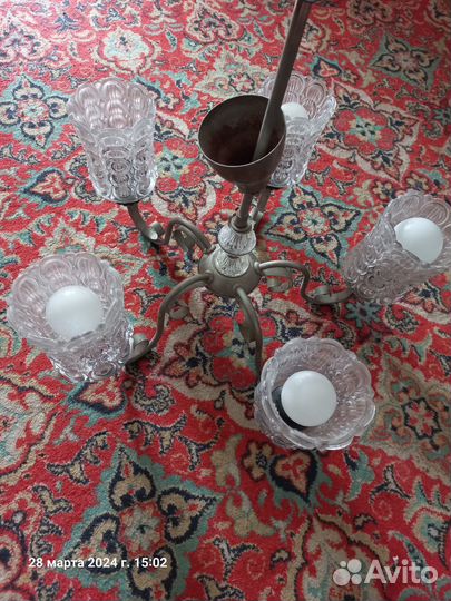 Люстра потолочная подвесная бу