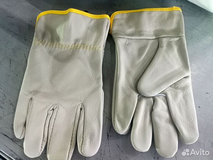 Перчатки рабочие кожаные