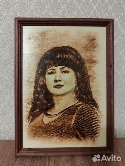 Картина на дереве (выжигание)