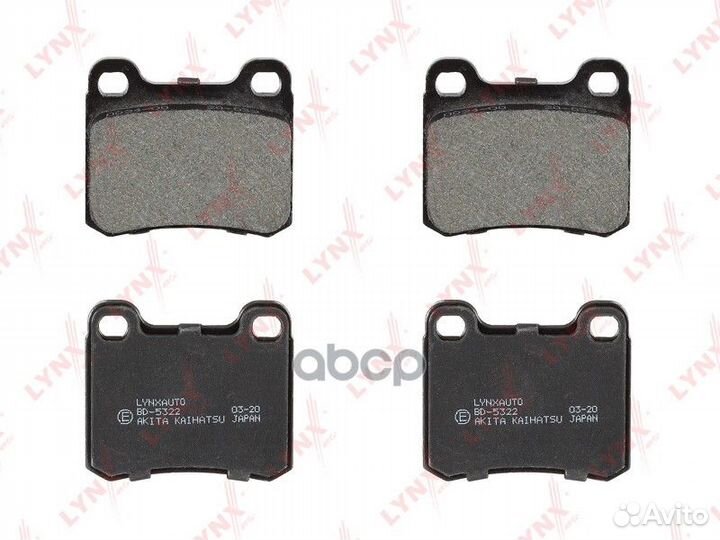 Колодки тормозные дисковые зад BD5322 lynxauto