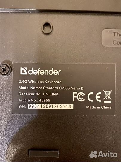 Клавиатура+мышь беспроводная