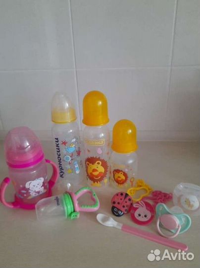 Бутылочки для кормления поильник ниблер