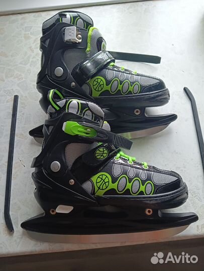 Роликовые коньки детские раздвижные размер 37-39