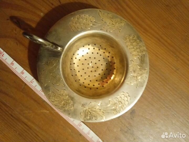 Ситечко серебро винтаж СССР