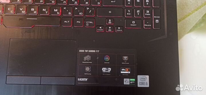 Игровой ноутбук asus tuf gaming F17
