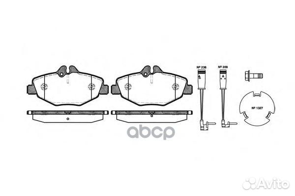 990 02 колодки дисковые п MB W211 2.0-2.4/2.0C