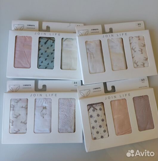 Новый комплект трусиков Zara original из 3х штук