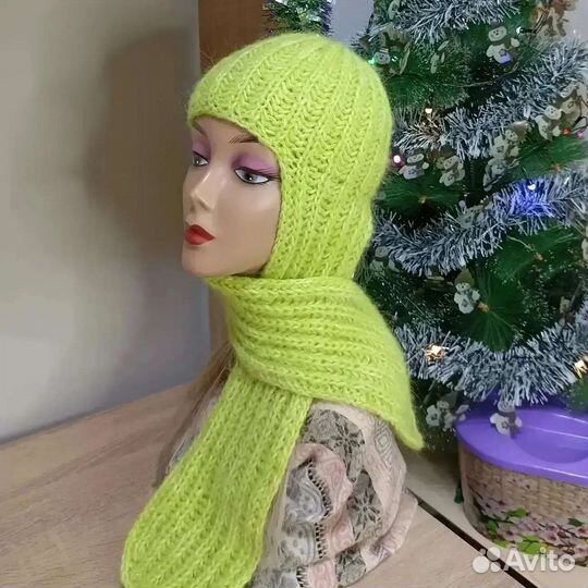 Шапка с ушками женская