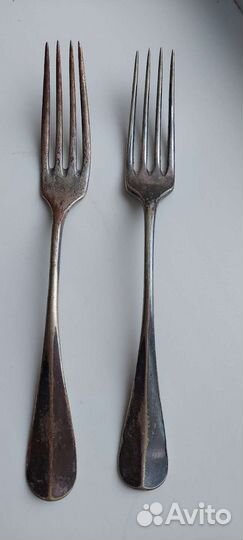 Вилки старинные с посеребрением - Германия