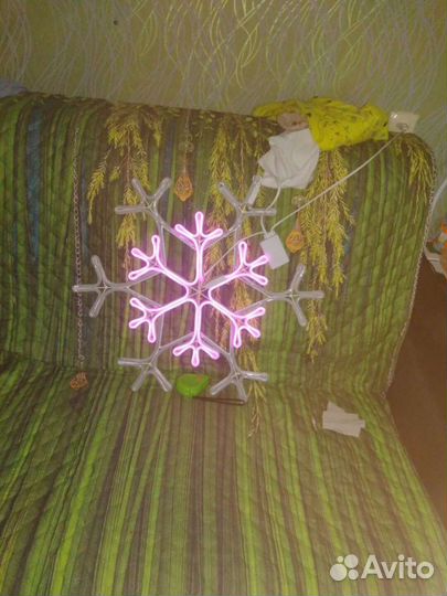 Светодиодная фигура Снежинка