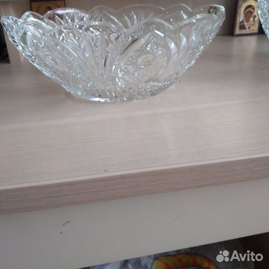 Салатник хрустальный