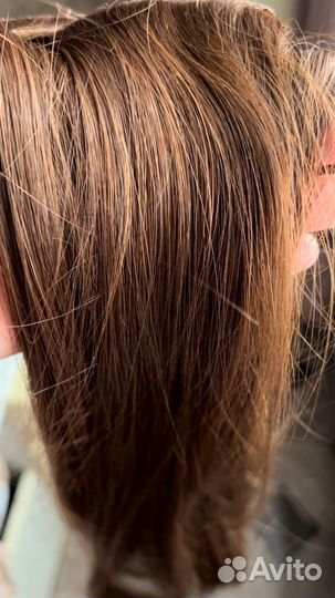 Волосы на заколках