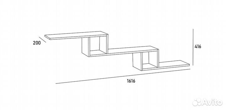 Полка Arma 5 трансформер навесная