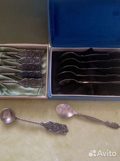 Чайные и кофейные ложки СССР мельхиор