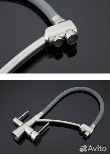 Смеситель gappo с гибким изливом и фильтром, новый