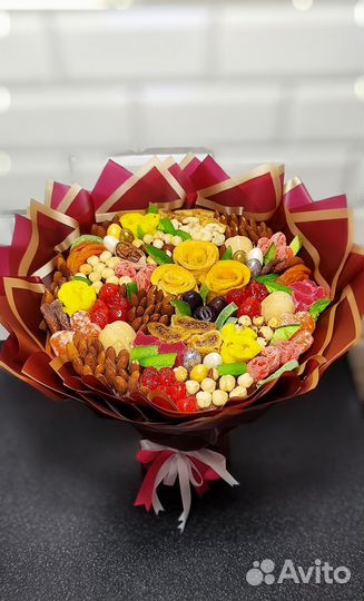 Съедобный букет/ Букет на выпускной / сухофрукты