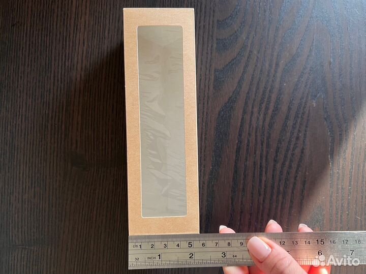 Крафтовая коробка с окошком