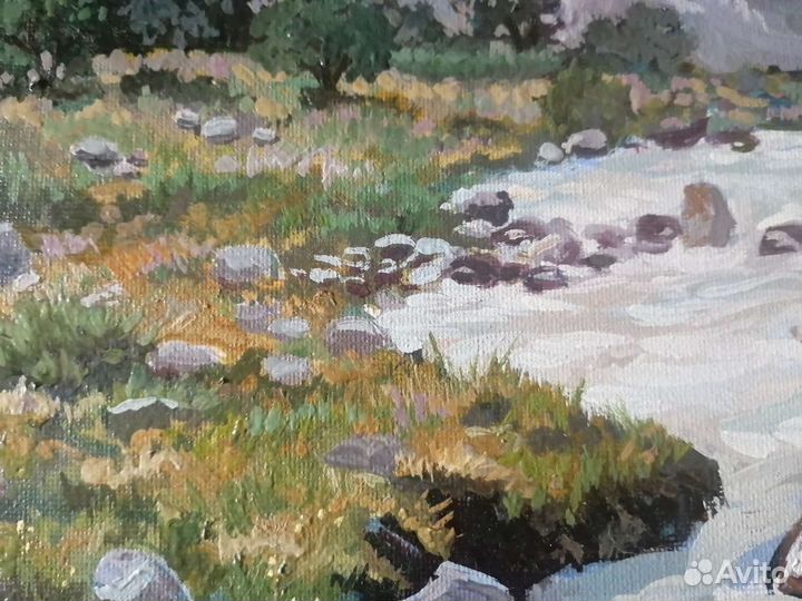 Картина маслом Горы