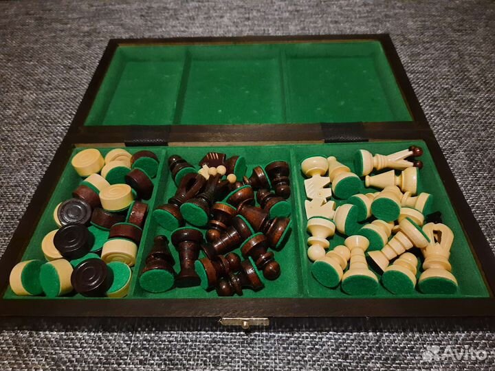 Шахматы шашки 2 в 1, 35х35