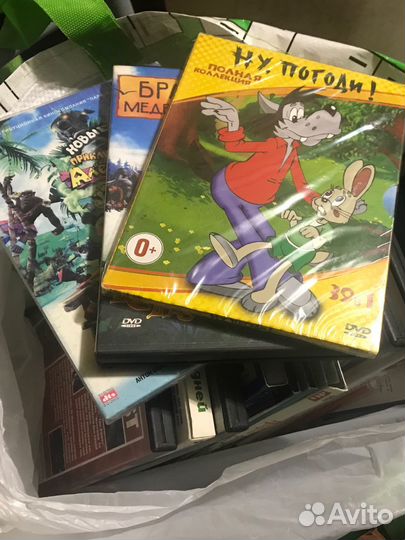 DVD фильмы, мультики и 5 игр