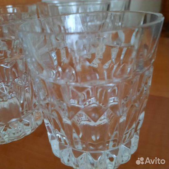 Рюмки и стаканы хрустальные 6 шт