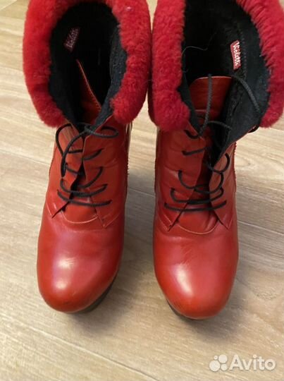 Полусапожки зимние кожа 39