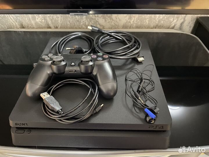 Игровая приставка PS4 Slim 500gb + игры